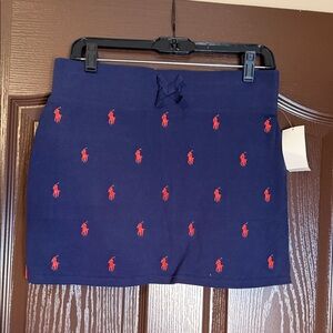 Polo by Ralph Lauren Navy and Red Kids Skirt
